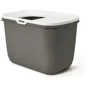 Comparateur de prix : Savic Maison de toilette HOP In entrée par dessus 58 x 39 x 40 cm grise pour chat