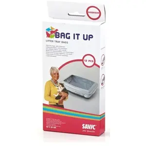 Comparateur de prix : 12 sacs à litière Savic it Up Medium, pour le Bac Savic Iriz 42 cm