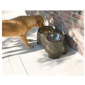Comparateur de prix : Savic Porte-gamelles Ergo Feeder 2x1,5L pour chien - diamètre 18,5 cm, hauteur 28 cm