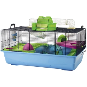 Comparateur de prix : Savic Cage à Hamster Hamster Heaven Metro 80 x 50 x 50 cm Bleu Marine