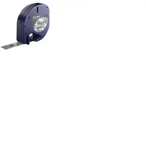 Comparateur de prix : DYMO LetraTAG - Argent - Rouleau (1,2 cm x 4 m) 1 cassette(s) ruban - pour LetraTag LT-100H, LT-100T, QX50, XR