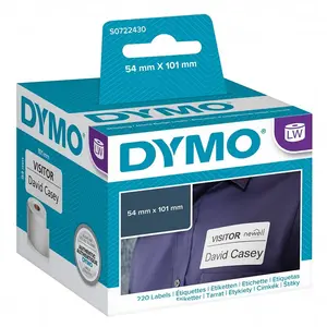 Comparateur de prix : Dymo étiquette Expédition/badge Nominatif 99014 101x54 Mm 220 Unités