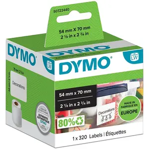 Comparateur de prix : DYMO 320 étiquettes disquettes pour imprimante LabelWriter 54 x 70 mm