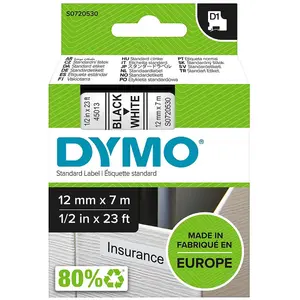 Comparateur de prix : Cassette Dymo D1, l: 12 mm, blanc, 7m  - CC Hobby Papeterie  - 11525 