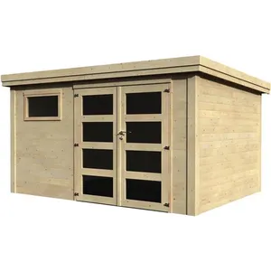 Abri jardin bois "Paolo" - 10 m² - 3.65 x 2.75 x 2.16 m - 28 mm pas cher