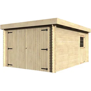 Garage Bois "Galan" - 15.28 M² - 3.26 X 4.78 X 2.24 M - 28 Mm pas cher