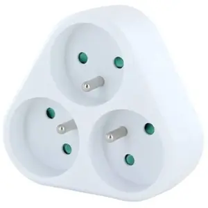 Comparateur de prix : CHACON Triplite Domino blanc - 3 x 16 A