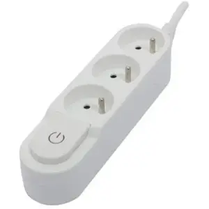 Chacon Bloc multiprise 3 prises 16 A avec interrupteur, câble 1,5 m HO5VV-F 3x1,5 mm² blancVendu parkaufland