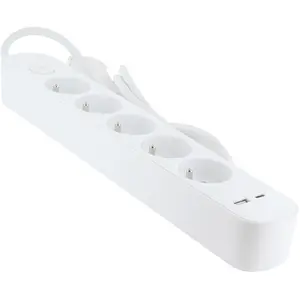 - Bloc multiprise 5x16A USB-A+USB-C - câble 1,5m