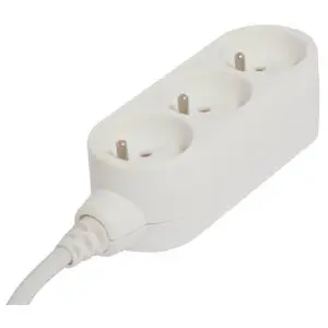 Comparateur de prix : CHACON Bloc multiprise 3 prises 16A 0,5m blanc