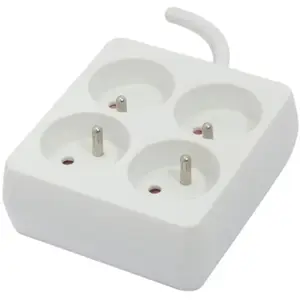 Comparateur de prix : Chacon Bloc 4 x 16 A carré avec cordon 0,9 m - blanc (FR)