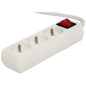 Comparateur de prix : CHACON Bloc multiprise avec interrupteur 3 prises 16A 1,5m blanc