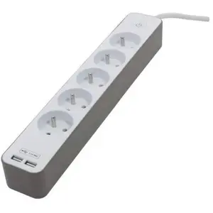 Comparateur de prix : CHACON Bloc multiprise 5 prises 16 A avec 2 ports USB et câble 1,5 m HO5VV-F 3x1