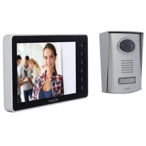 Comparateur de prix : Chacon - Visiophone filaire écran lcd 7'' - IP44 - noir