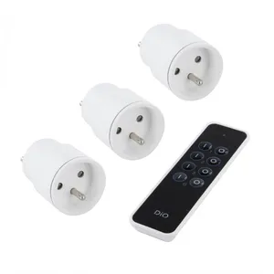 Universeel Lot de 3 prises télécommandables connectées intérieure DI-O, 2300 W TU pas cher