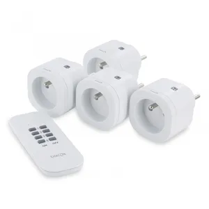 Comparateur de prix : Chacon - Set de 4 mini prises On/Off + télécommande - 2300W - blanc
