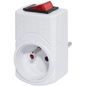Comparateur de prix : Prise avec interrupteur - CHACON - Easy - Blanc - 1 prise - Intérieur