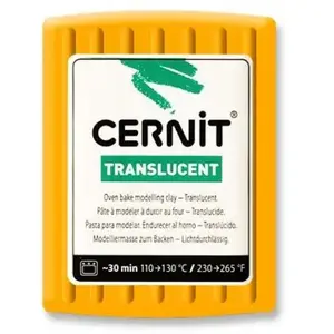 Pâte Cernit Translucent - 56 g - Ambre - Cernit pas cher