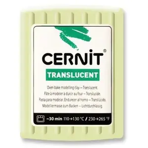 Pâte Cernit Translucent - 56 g - Phosphorecent (024) - Cernit pas cher