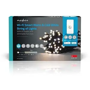 Comparateur de prix : Nedis LED Décorative SmartLife | WIFILX02W50 |50 LED's