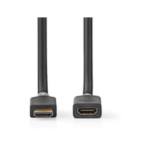 Comparateur de prix : NEDIS - Ultra High Speed - câble d'extension HDMI avec Ethernet - HDMI mâle pour HDMI femelle - 1 m - blindé - anthracite - rond, support 4K 120 Hz,