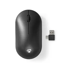 Comparateur de prix : Nedis Souris Silencieuse sans Fil 1200 dpi Ambidextre Rechargeable Noir