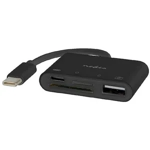 Nedis Hub USB, 1 Port USB-C, 1 Port USB A, 1 Port USB-C, 4 Ports(s) - USB 2.0 - Alimentation Via USB - SD et MicroSD