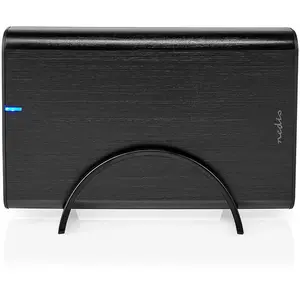 Comparateur de prix : Nedis HDDE35410BK Boîtier de disques de stockage Boîtier HDD Noir 3.5"