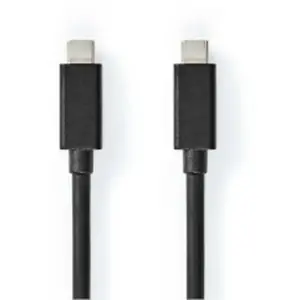 Nedis Ccgb64020bk20 Câble Usb 3.2 Gen 2 Usb-c M-usb-c M 4k@ 20 Gb/s Nickelé 2 M 100w 60hz pas cher