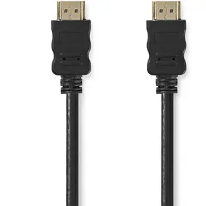 Comparateur de prix : Câble HDMI Nedis CVGL34002BK250 25 m Noir Connecteurs Or 4K ARC 3D