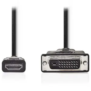 Comparateur de prix : Adaptateur de câble Nedis CCGL34800BK20 HDMI vers DVI-D Dual Link 2 m noir