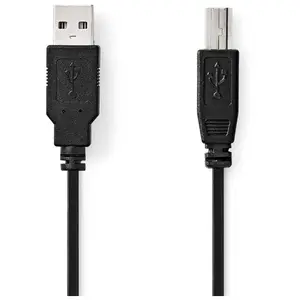 Câble USB - NEDIS - CCGL60100BK20 - 2.00 m - USB 2.0 - Plaqué nickel pas cher