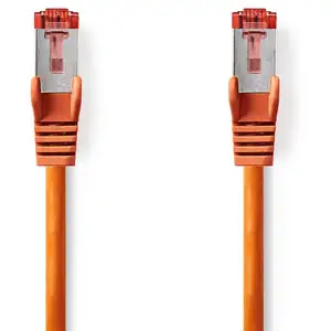 Comparateur de prix : NEDIS Modèle Du Produit : Câble Réseau Cat6 Rj45 Male Rj45 Male S/ftp 10.0 M Rond Lszh Orange Label