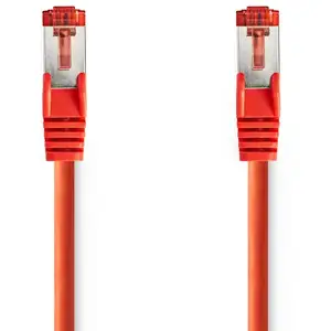 Câble réseau CAT6 - NEDIS - RJ45 Male - S/FTP - 2.00 m - Rouge pas cher