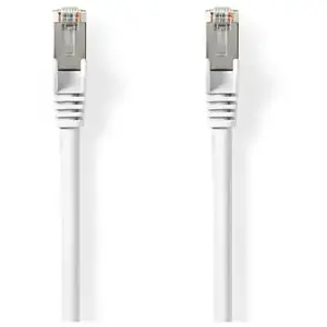 Comparateur de prix : Nedis Câble réseau CAT 8.1 RJ45 mâle RJ45 Mâle 1,00m Rond LSZH Blanc