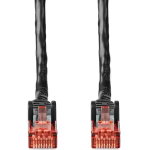 Comparateur de prix : Câble réseau CAT6 Nedis CCGL85900BK500 50.0 m - RJ45 Male - U/UTP - Noir