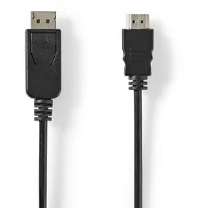 Comparateur de prix : Nedis Câble DisplayPort mâle vers HDMI mâle (2 m) - CCGL37101BK20