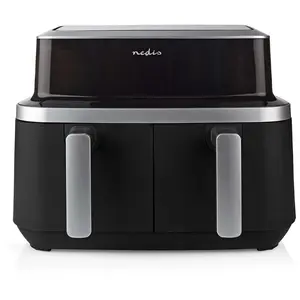 Nedis - friteuse sans huile double 2600w noir  kaaf320bk - KAAF320BK pas cher