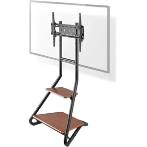 Comparateur de prix : Support TV sur Pied Nedis TVSM6200BK Marron / Noir