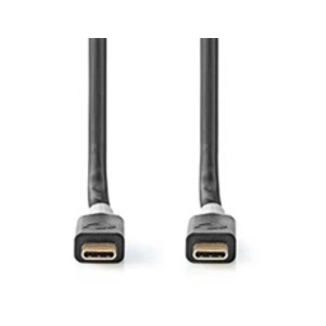 Comparateur de prix : Nedis CCBW64020AT20 câble USB 2 m USB4 Gen 2x2 USB C Noir, Argent