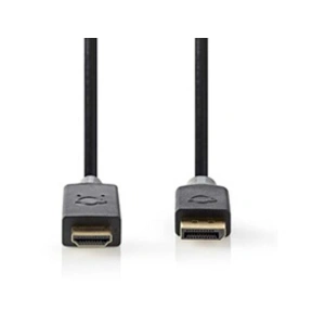 Comparateur de prix : Nedis CCBW37100AT10 câble vidéo et adaptateur 1 m DisplayPort HDMI Noi...