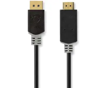 Comparateur de prix : Nedis CCBW37100AT30 câble vidéo et adaptateur 3 m DisplayPort HDMI Noi...