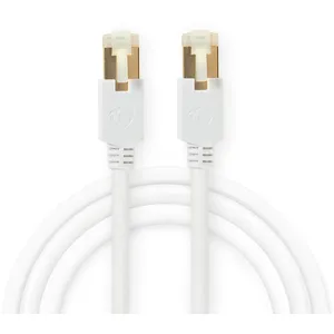 NEDIS Câble réseau Cat 6 F/UTP RJ45 (8P8C) Mâle - RJ45 (8P8C) Mâle, Blanc, 10m pas cher