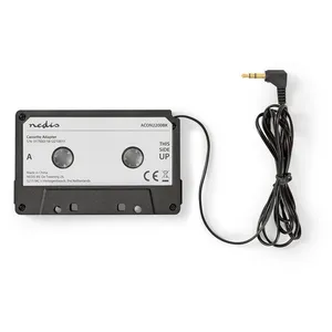 Nedis ACON2200BK Adaptateur Cassette - 3,5 mm Mâle - Noir pas cher