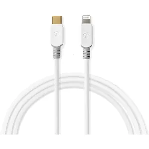 Nedis - Câble Lightning - Lightning mâle droit pour 24 pin USB-C mâle ... pas cher