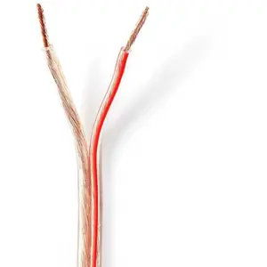 Comparateur de prix : Nedis Câble Haut-Parleur 2 x 2.5 mm² - 25 mètres (Transparent)
