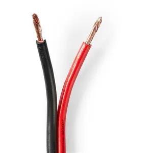 Câble haut parleur Nedis CAGW2500BK1000 Rouge / Noir pas cher