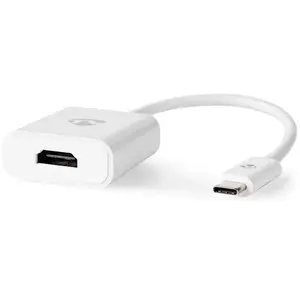 Nedis Câble Adaptateur USB-C  USB-C  Mâle - HDMI  Femelle 0,2 m Blanc