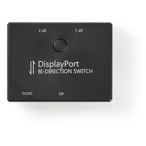 Commutateur bidirectionnel DisplayPort Nedis CSWI3702BK Noir pas cher