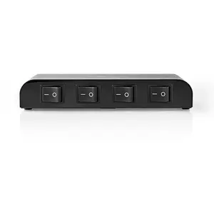 Comparateur de prix : Nedis 4-Way Speaker Control Box - Commutateur audio - 4 x audio - de bureau